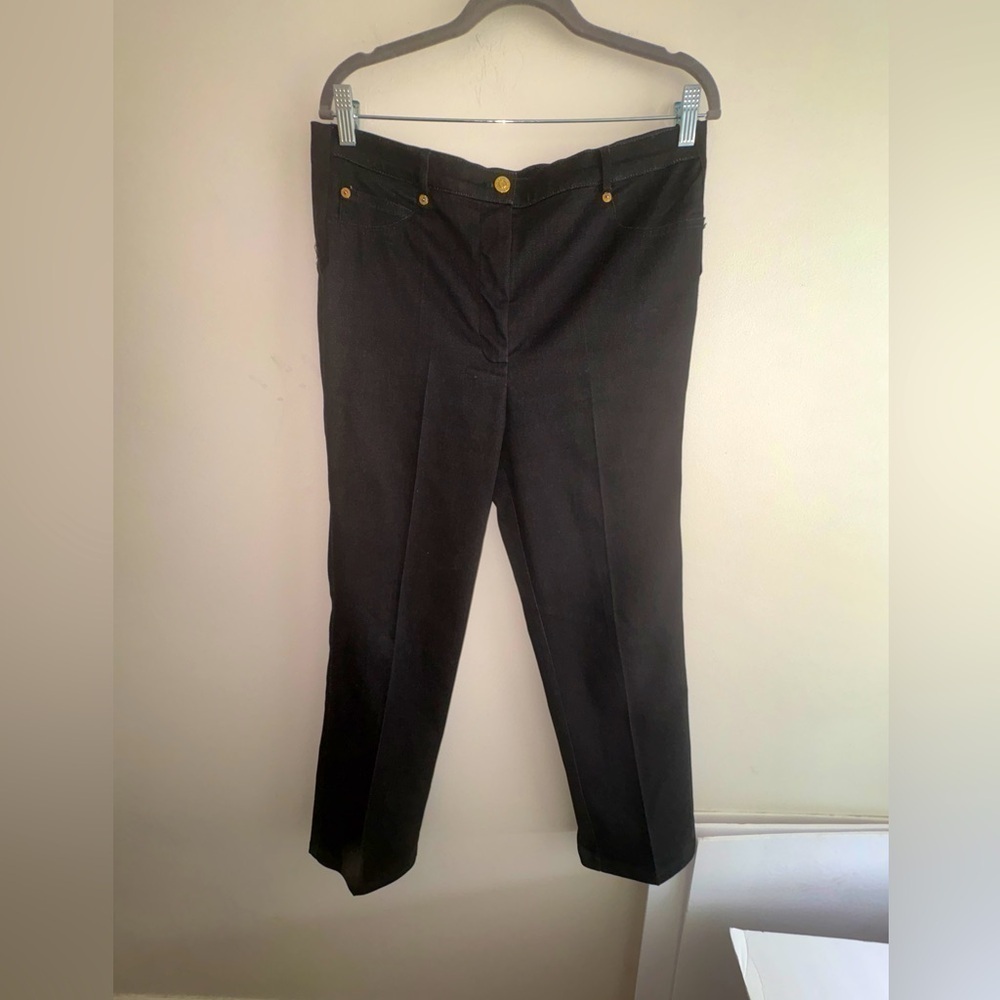 St. John Sport by Marie Gray Black Jean Pants size 10